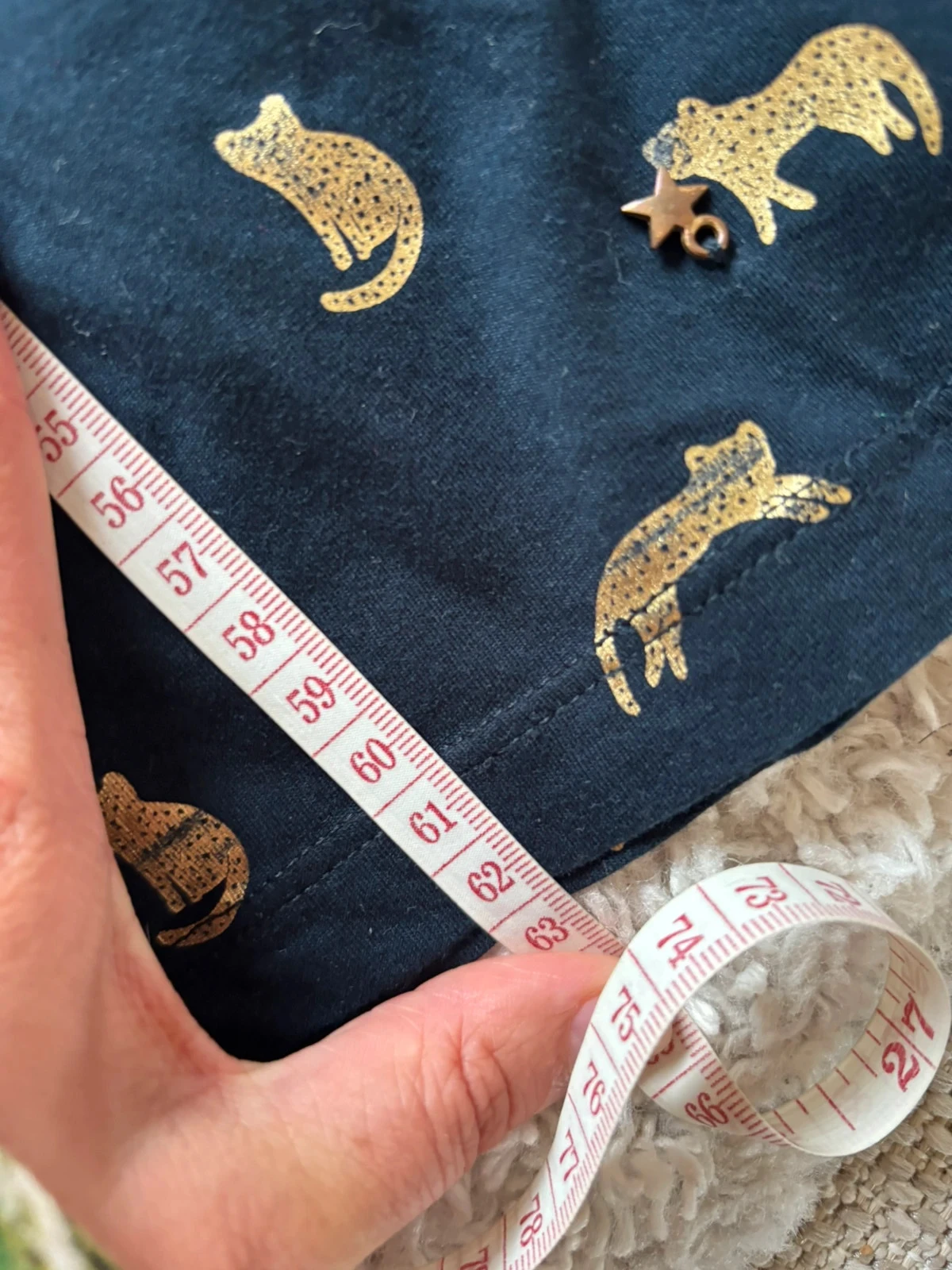 Golden feline print Des Petits Hauts t-shirt – Size 1 (36/S) – photo 3